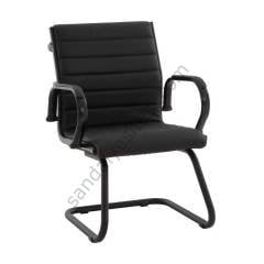 Naki Boyalı U Ayaklı Bekleme Koltuğu Siyah