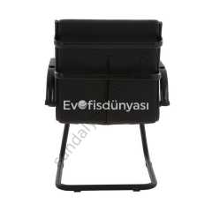 Naki Boyalı U Ayaklı Bekleme Koltuğu Siyah