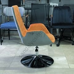Begüm Şef Çalışma Koltuğu TURUNCU&GRİ - Tepsi Ayak