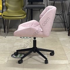 Rosa Çalışma Koltuğu pembe - Siyah Ayak