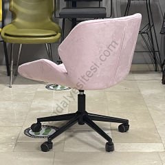Rosa Çalışma Koltuğu pembe - Siyah Ayak
