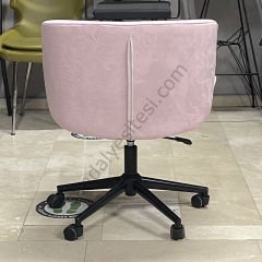 Rosa Çalışma Koltuğu pembe - Siyah Ayak