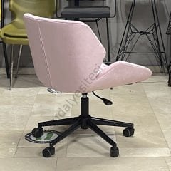 Rosa Çalışma Koltuğu pembe - Siyah Ayak