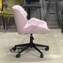 Rosa Çalışma Koltuğu pembe - Siyah Ayak