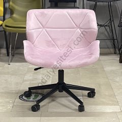 Rosa Çalışma Koltuğu pembe - Siyah Ayak
