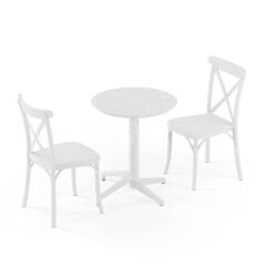 Eritre Katlanır Masa Takımı 2 Kişilik