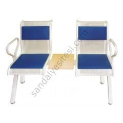 Eta Metal Sehpalı İkili Bekleme Koltuğu