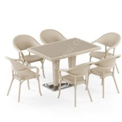 Oscar Plastik Masa Sandalye Takımı