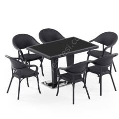 Oscar Plastik Masa Sandalye Takımı