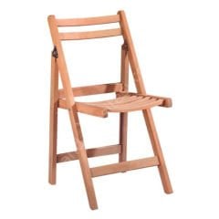 Exen Katlanır Ham Ahşap Sandalye