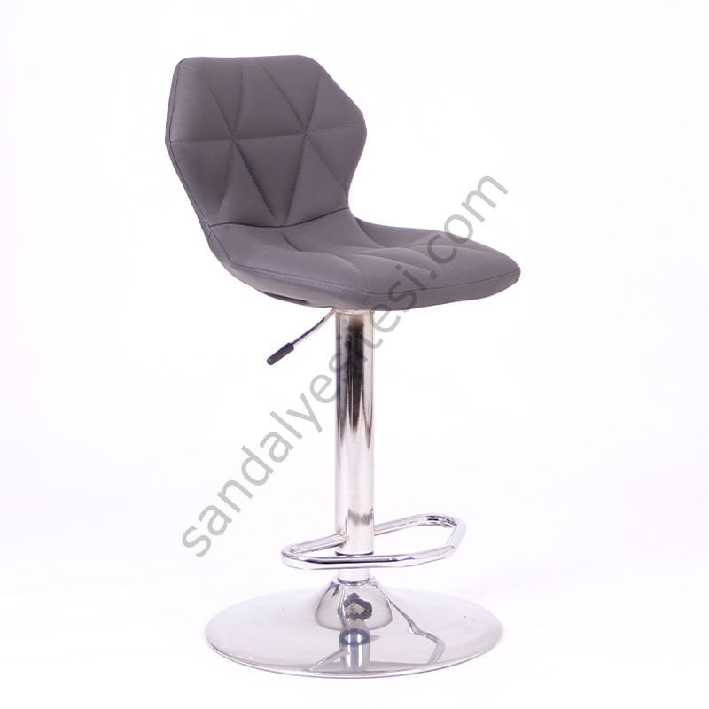 High Desenli Bar Sandalyesi