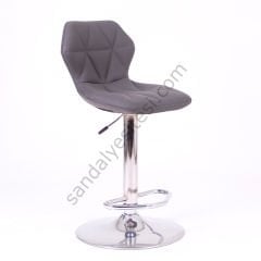 High Desenli Bar Sandalyesi