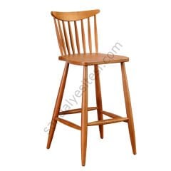 Kırlangıç Ahşap Bar Sandalyesi