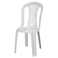First Kolsuz Plastik Sandalye Beyaz