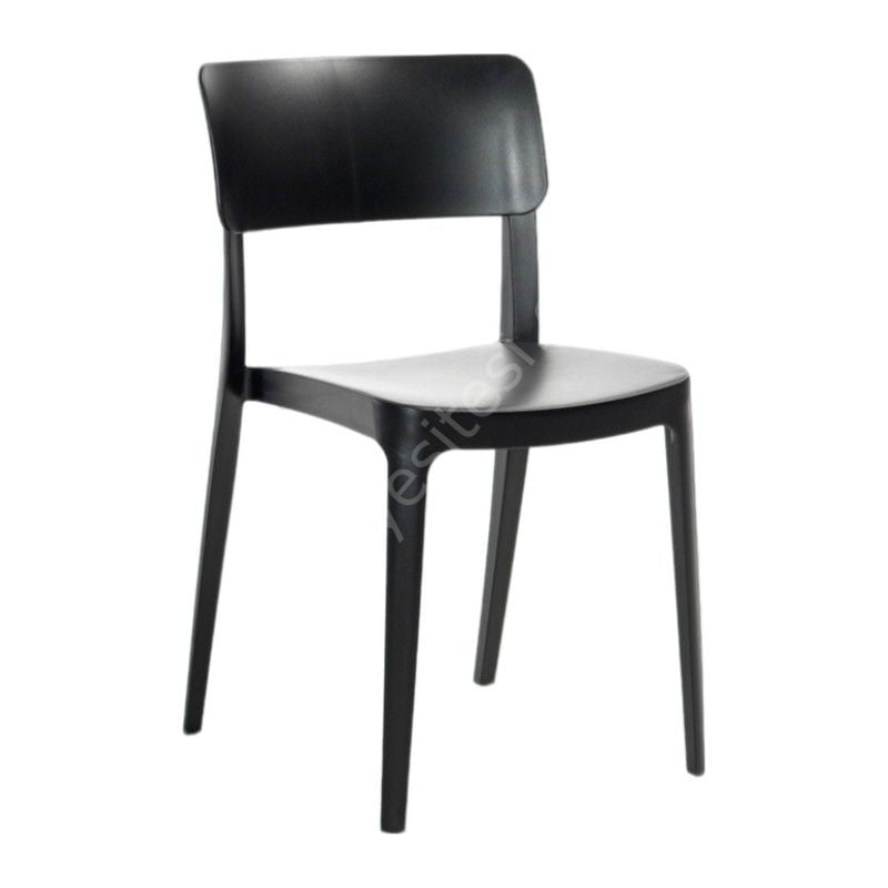 Panor PP Plastik Sandalye Siyah