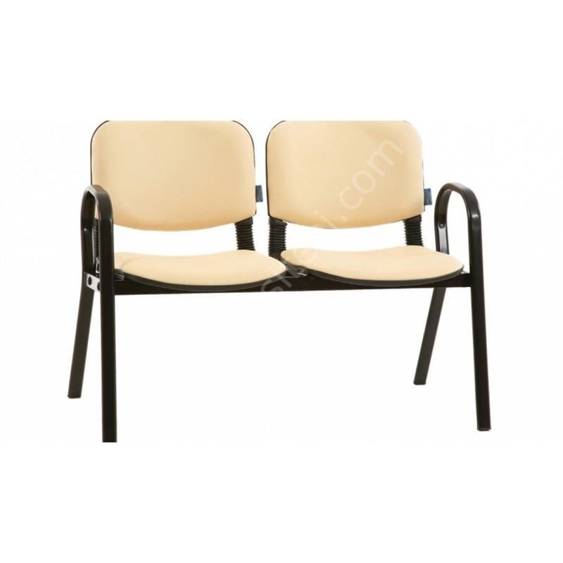 Form İkili Bekleme Koltuğu Boyalı Krem