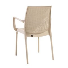 Fox Kollu PP Rattan Görünümlü Sandalye Teak
