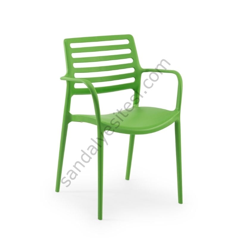 Vakame PP Kollu Plastik Sandalye Yeşil