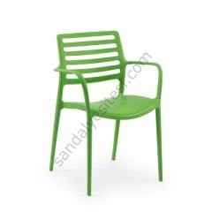 Vakame PP Kollu Plastik Sandalye Yeşil