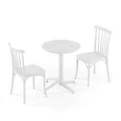 Gabon Sabit Masa Takımı 2 Kişilik