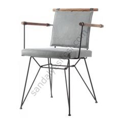 Penyes Metal Sandalye Gri