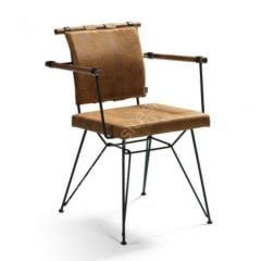 Penyes Metal Sandalye Kahve