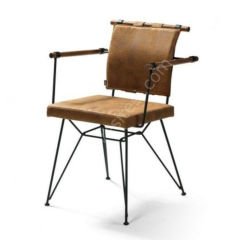 Penyes Metal Sandalye Kahve