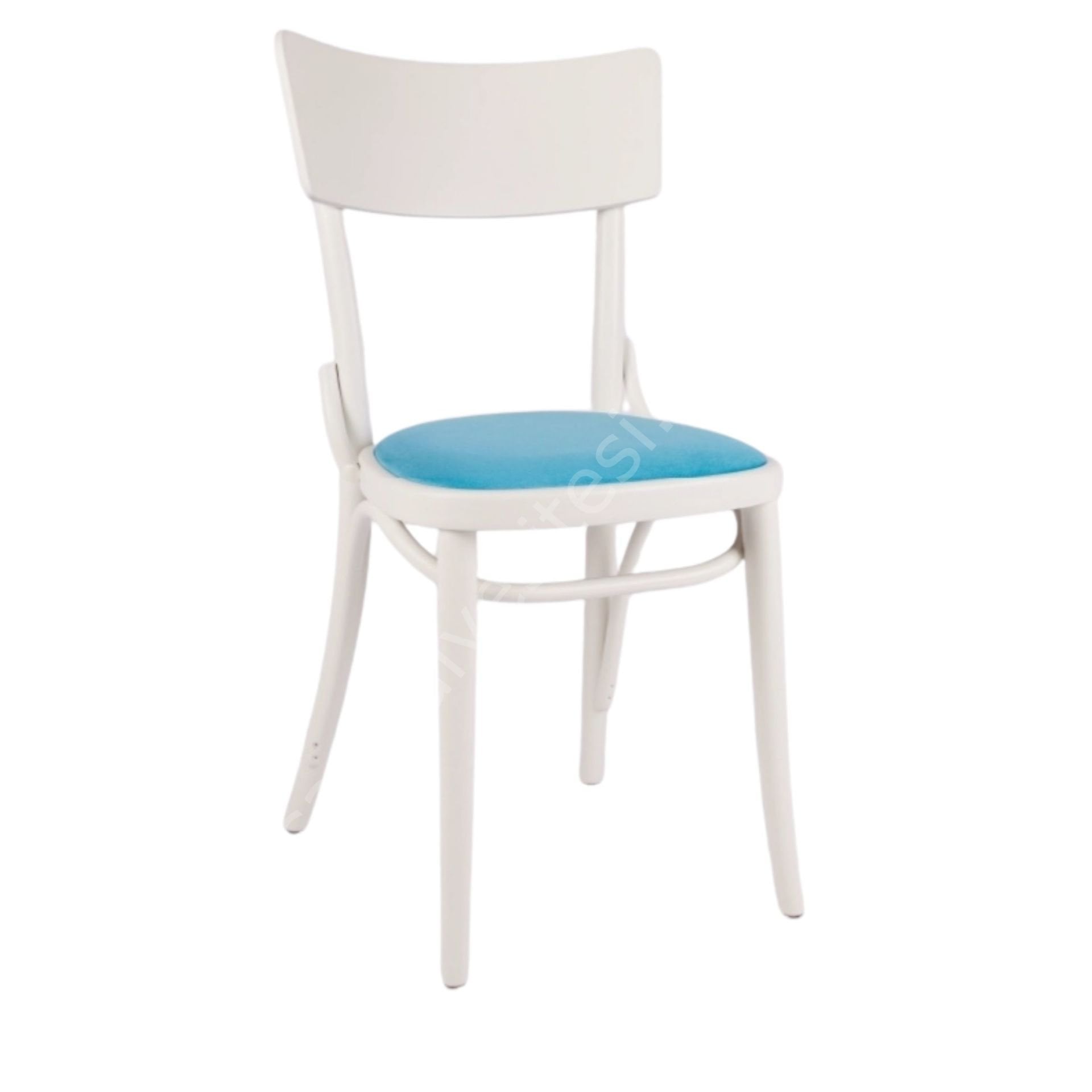 Papel Döşemeli Thonet Sandalye Beyaz