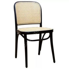Draf Hazeranlı Thonet Sandalye Siyah Siyah
