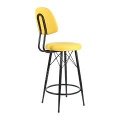 Ekom Metal Bar Sandalyesi Sarı - 65 Cm