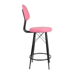 Ekom Metal Bar Sandalyesi pembe - 65 Cm