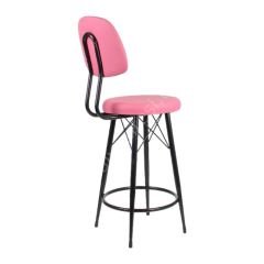 Ekom Metal Bar Sandalyesi pembe - 65 Cm