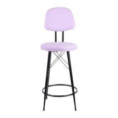 Ekom Metal Bar Sandalyesi Lila - 65 Cm