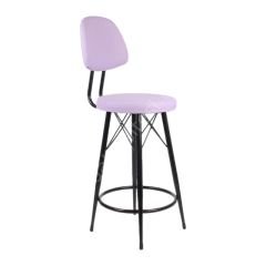 Ekom Metal Bar Sandalyesi Lila - 65 Cm