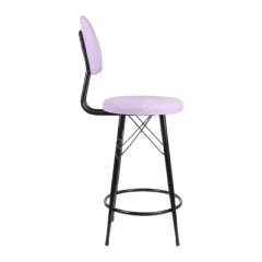 Ekom Metal Bar Sandalyesi Lila - 65 Cm