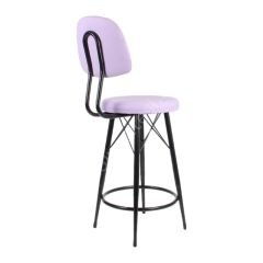 Ekom Metal Bar Sandalyesi Lila - 65 Cm