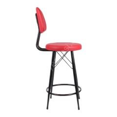 Ekom Metal Bar Sandalyesi Kırmızı - 75 Cm