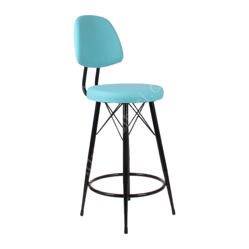 Ekom Metal Bar Sandalyesi turkuaz - 75 Cm