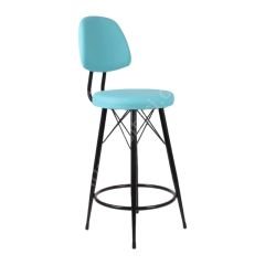 Ekom Metal Bar Sandalyesi turkuaz - 75 Cm
