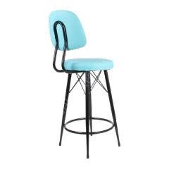 Ekom Metal Bar Sandalyesi turkuaz - 75 Cm
