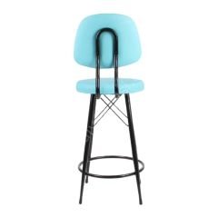 Ekom Metal Bar Sandalyesi turkuaz - 75 Cm