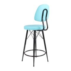 Ekom Metal Bar Sandalyesi turkuaz - 75 Cm