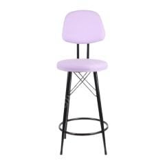 Ekom Metal Bar Sandalyesi Lila - 75 Cm
