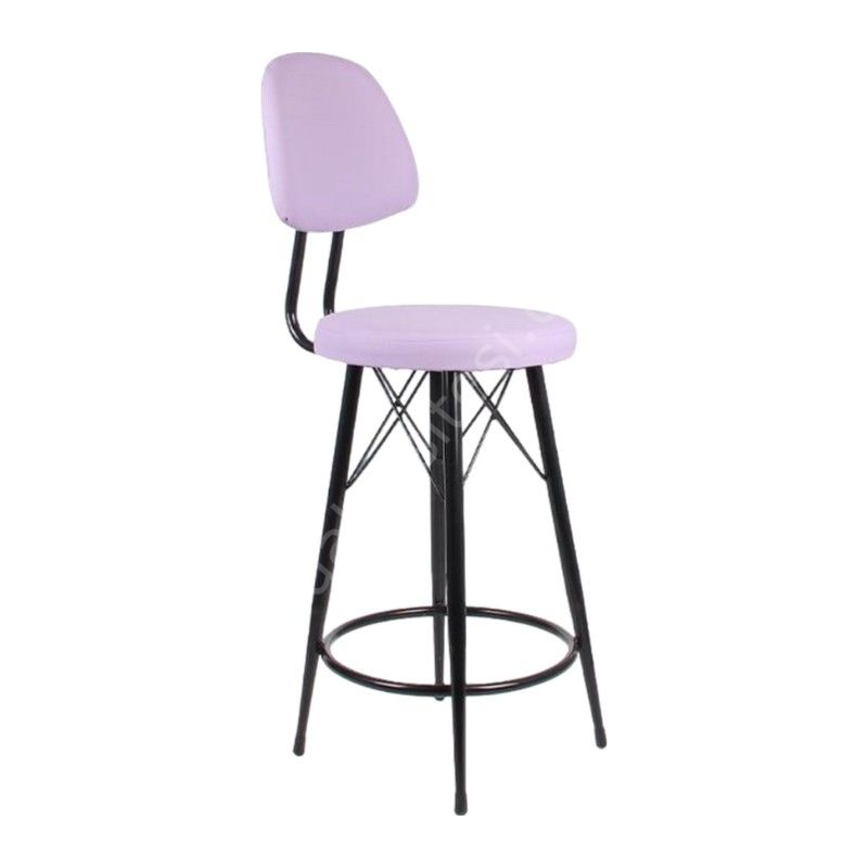 Ekom Metal Bar Sandalyesi Lila - 75 Cm